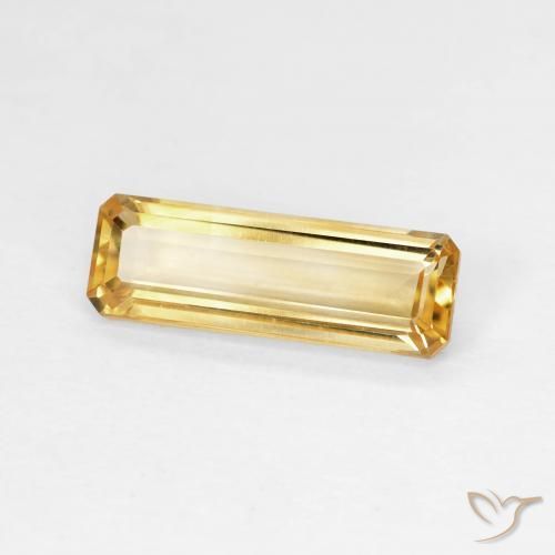 Citrino Dourado Natural 1.37ct, Corte Octógono / Esmeralda, VVS