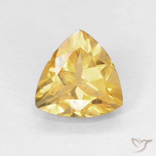 0.94ct Natural ouro médio Citrino, Trilhão, VVS