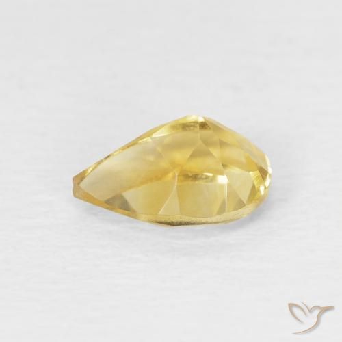 Citrino Dourado Natural 0.66ct, Formato de pêra, VVS