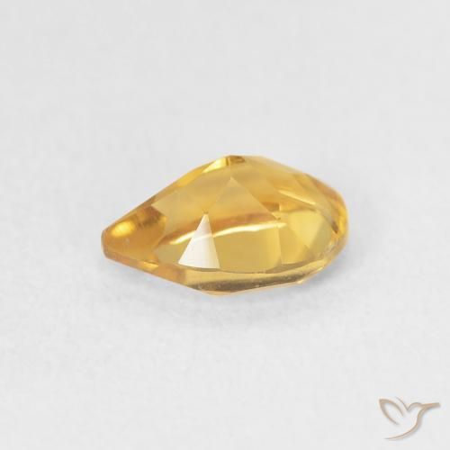 Citrino Dourado Natural 0.66ct, Formato de pêra, VVS