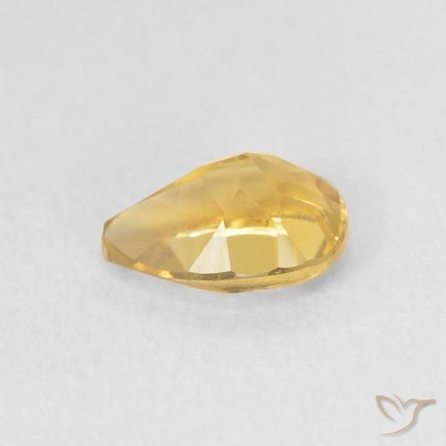 Citrino Dourado Natural 0.73ct, Formato de pêra, VVS-VS
