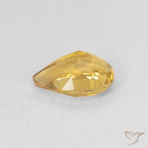Citrino Dourado Natural 0.72ct, Formato de pêra, VVS