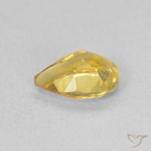 Citrino Dourado Natural 0.64ct, Formato de pêra, VVS-VS
