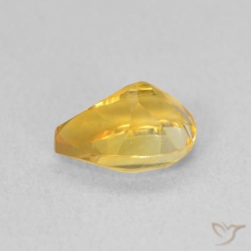 Citrino ouro brilhante Natural 0.76ct, Formato de pêra, VVS