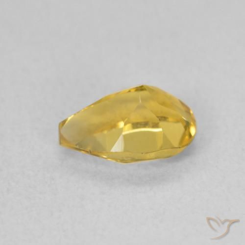 Citrino Laranja Dourada Natural 0.71ct, Formato de pêra, VVS
