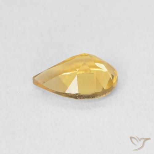 Citrino Dourado Natural 0.58ct, Formato de pêra, VVS