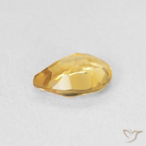 Citrino ouro médio Natural 0.64ct, Formato de pêra, VVS