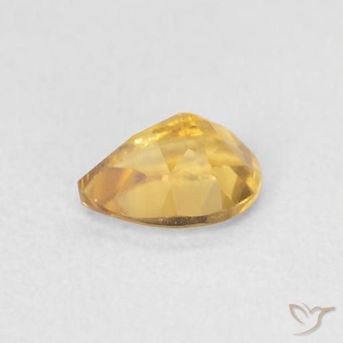 Citrino Ouro Natural 0.72ct, Formato de pêra, VVS