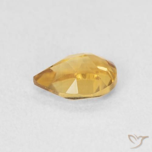 Citrino Dourado Natural 0.69ct, Formato de pêra, VVS