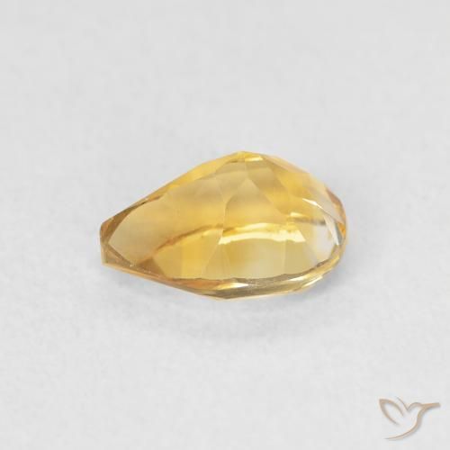 Citrino Dourado Natural 0.77ct, Formato de pêra, VVS