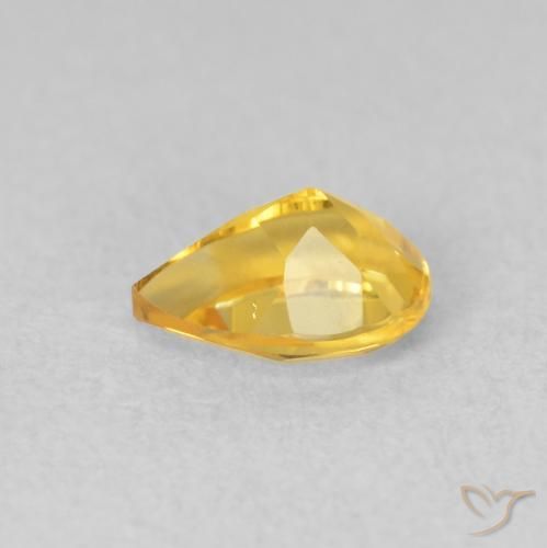 Citrino Dourado Natural 0.68ct, Formato de pêra, VVS