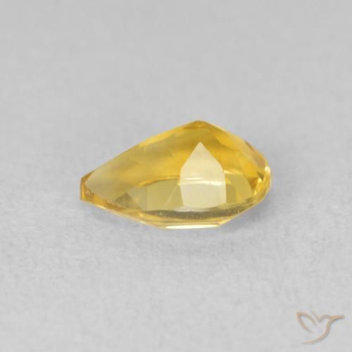 Citrino Dourado Natural 0.66ct, Formato de pêra, VVS