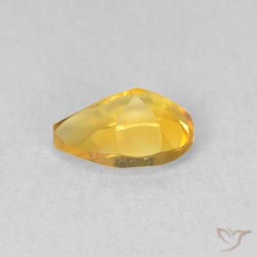 Citrino Dourado Natural 0.69ct, Formato de pêra, VVS