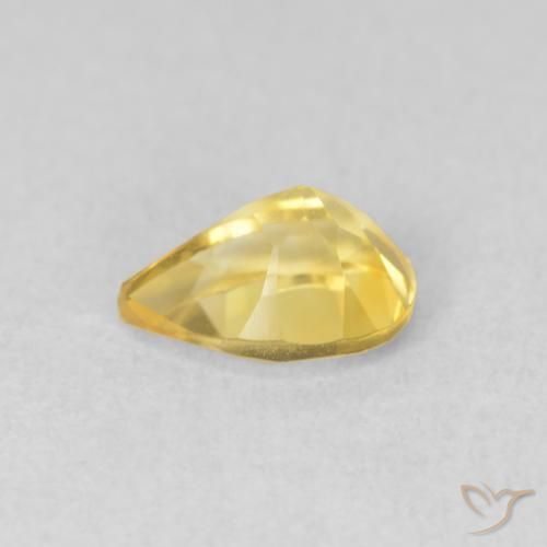 Citrino Laranja Dourada Natural 0.68ct, Formato de pêra, VVS