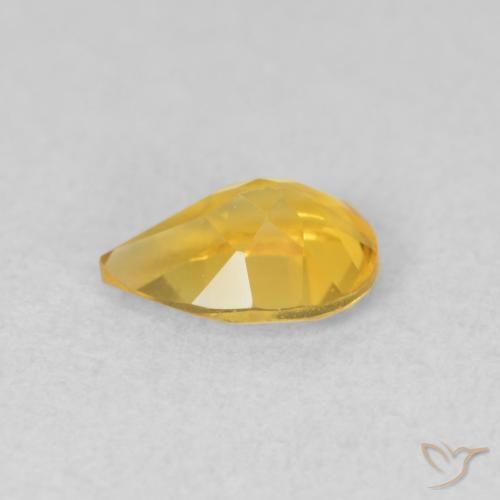 Citrino Dourado Natural 0.62ct, Formato de pêra, VVS