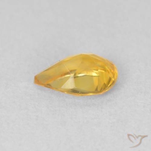 Citrino Dourado Natural 0.64ct, Formato de pêra, VVS