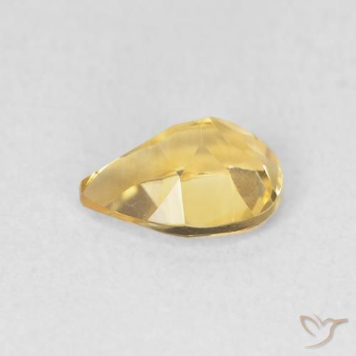 Citrino Dourado Natural 0.70ct, Formato de pêra, VVS
