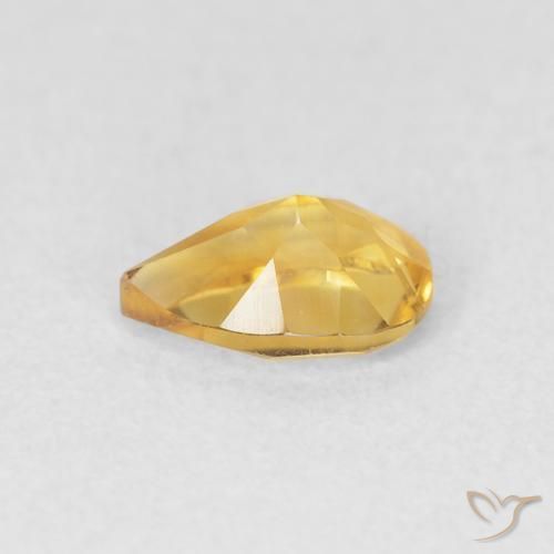 Citrino Dourado Natural 0.67ct, Formato de pêra, VVS