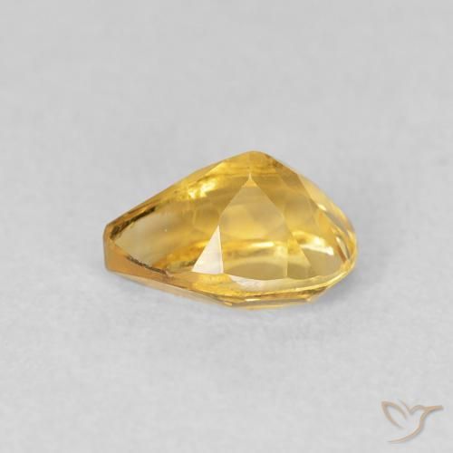 Citrino Dourado Natural 0.76ct, Formato de pêra, VVS