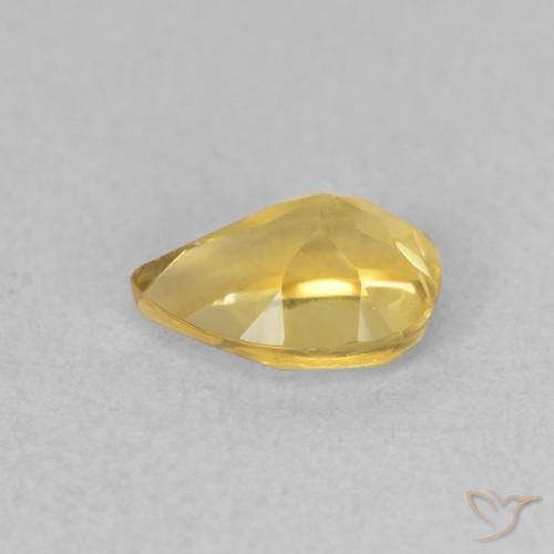 Citrino Laranja Dourada Natural 0.63ct, Formato de pêra, VVS-VS