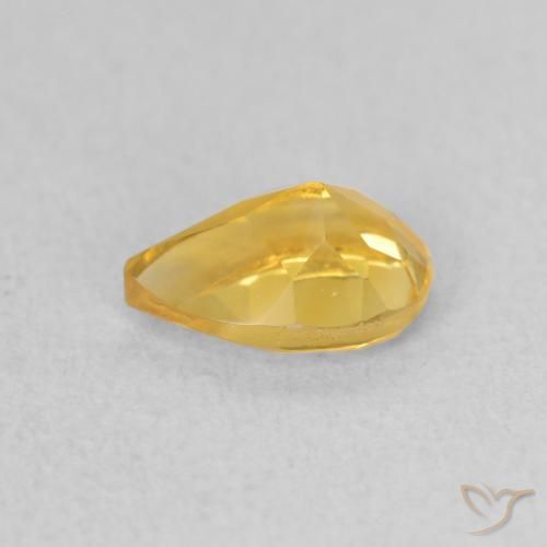 Citrino Dourado Natural 0.66ct, Formato de pêra, VVS-VS