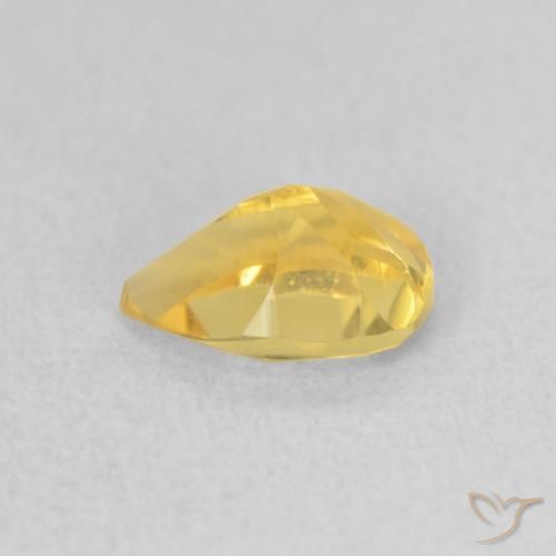 Citrino Laranja Dourada Natural 0.71ct, Formato de pêra, VS