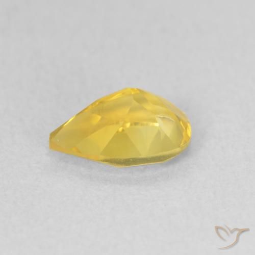 Citrino Dourado médio Natural 0.65ct, Formato de pêra, VVS-VS