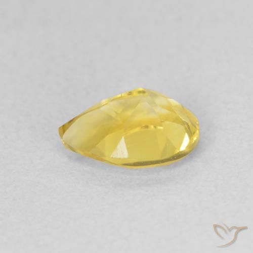 Citrino ouro amarelado Natural 0.62ct, Formato de pêra, VVS-VS