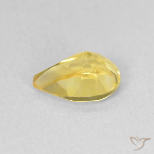 Citrino Amarelo Toscana Natural 0.65ct, Formato de pêra, VVS-VS