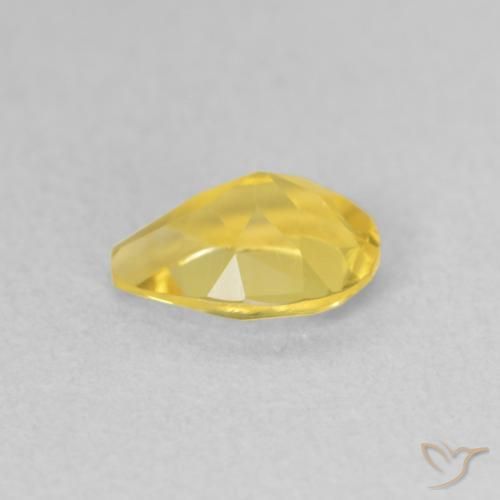 Citrino Laranja Dourada Natural 0.61ct, Formato de pêra, VVS-VS