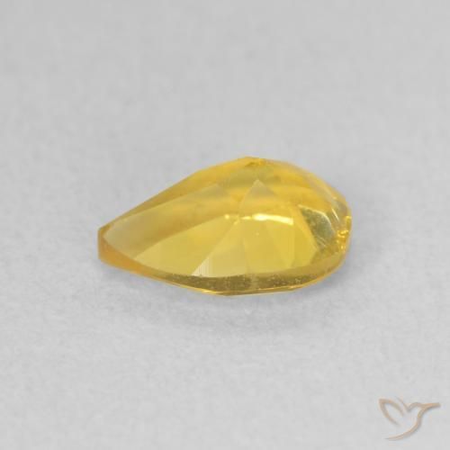 Citrino Laranja Dourada Natural 0.66ct, Formato de pêra, VS