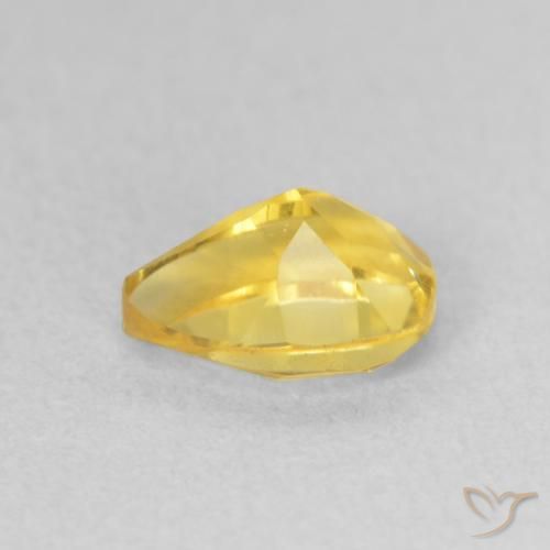 Citrino Laranja Dourada Natural 0.78ct, Formato de pêra, VS