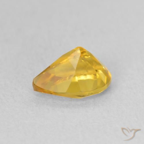 Citrino Laranja Dourada Natural 0.73ct, Formato de pêra, VS