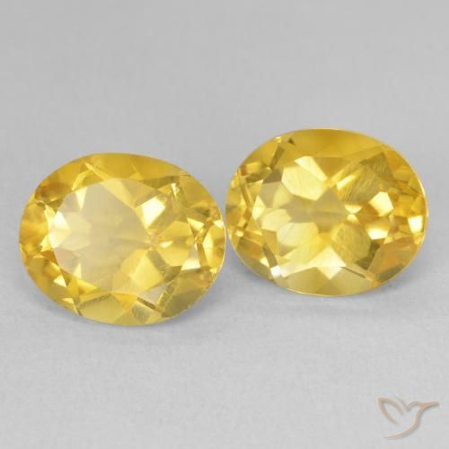 Pedras preciosas de Citrino Dourado médio natural de 6.90 ct, oval, VVS-VS