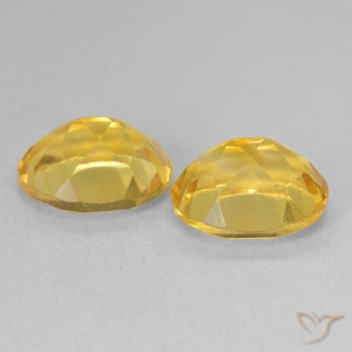 Pedras preciosas de Citrino Dourado médio natural de 6.90 ct, oval, VVS-VS