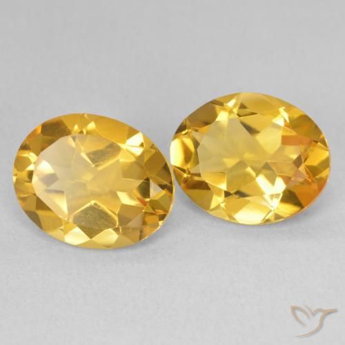 Pedras preciosas de Citrino Dourado natural de 6.38 ct, oval, VVS-VS