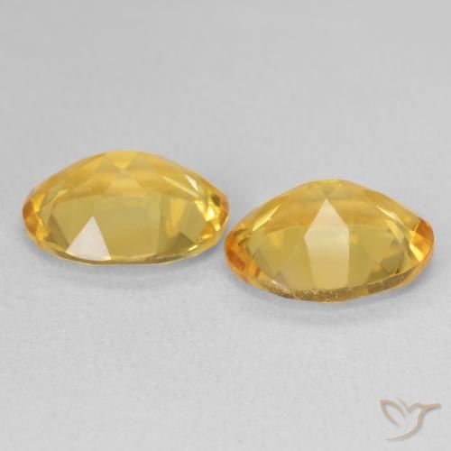 Pedras preciosas de Citrino Dourado natural de 5.60 ct, oval, VVS-VS