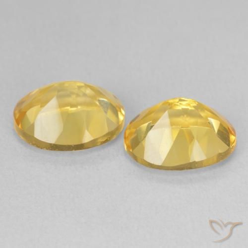Pedras preciosas de Citrino Dourado natural de 6.60 ct, oval, VVS-VS