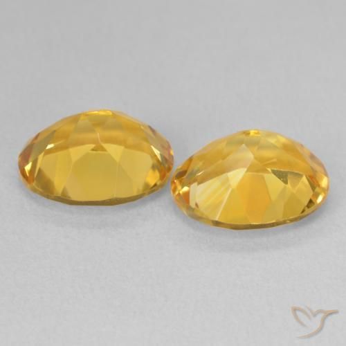 Pedras preciosas de Citrino Dourado natural de 6.58 ct, oval, VVS-VS