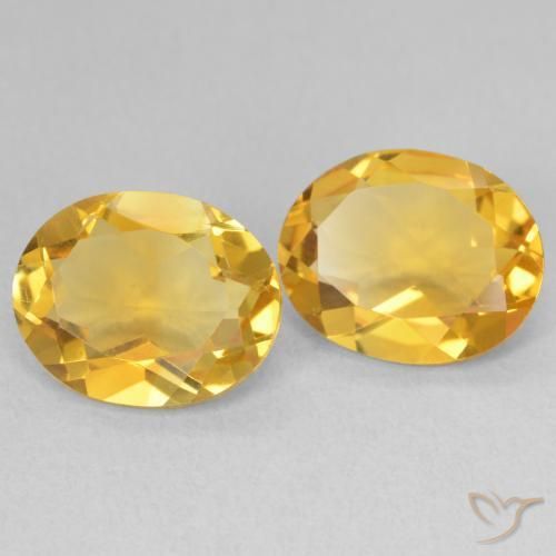 Pedras preciosas de Citrino Dourado natural de 5.81 ct, oval, VVS-VS
