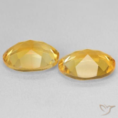 Pedras preciosas de Citrino Dourado natural de 5.81 ct, oval, VVS-VS