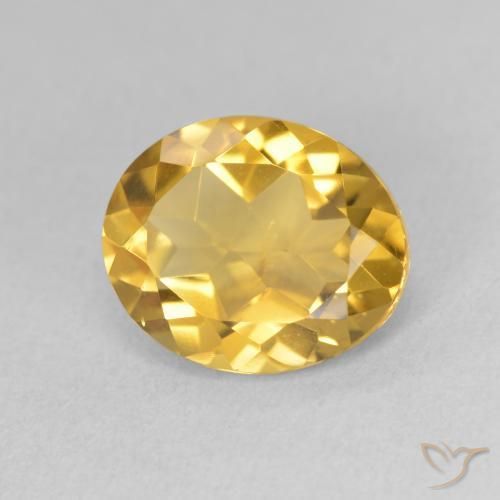 Citrino ouro profundo Natural 3.31ct, oval, VS