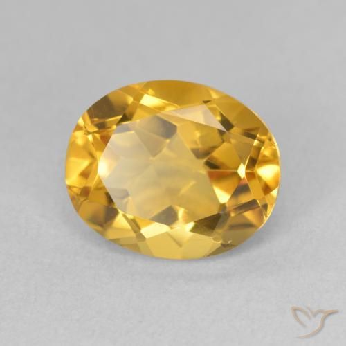 Citrino Dourado Natural 3.55ct, oval, VS
