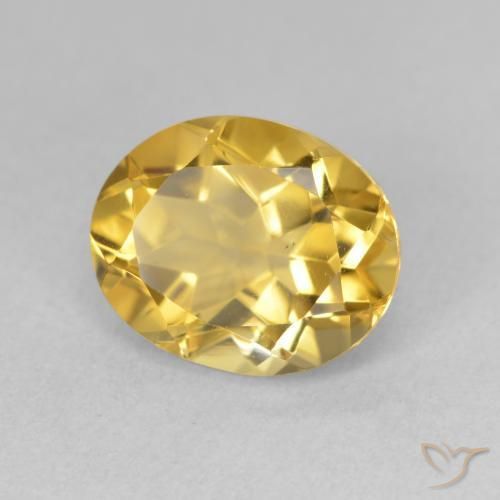 Citrino ouro profundo Natural 3.64ct, oval, VS