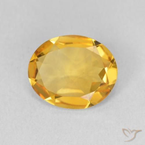 Citrino ouro médio Natural 2.57ct, oval, VS