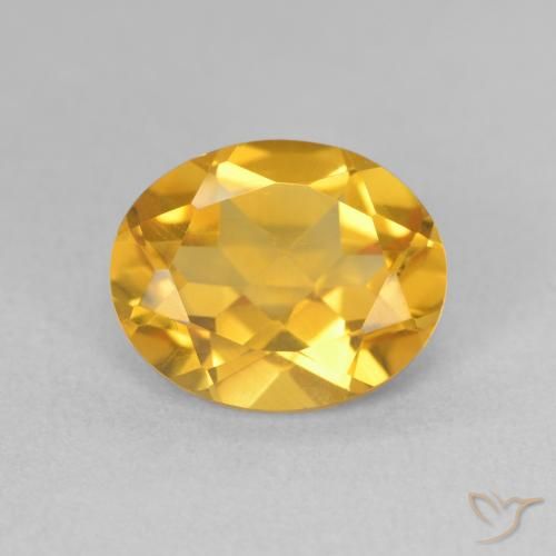 3.26ct Natural ouro médio Citrino, oval, VS