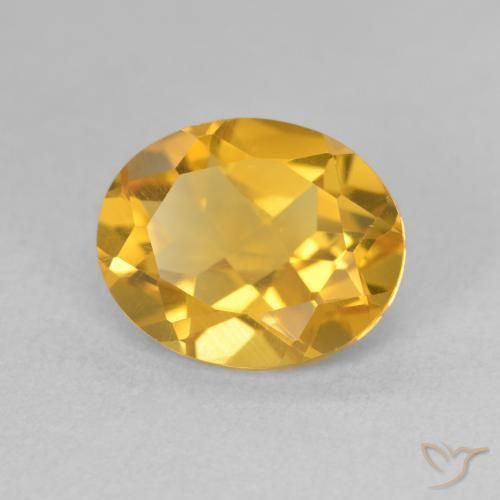 Citrino ouro médio Natural 3.26ct, oval, VS