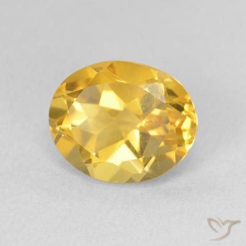 Citrino ouro brilhante Natural 3.42ct, oval, VS