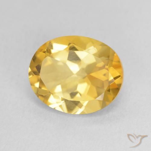 Citrino Dourado Natural 3.52ct, oval, VS