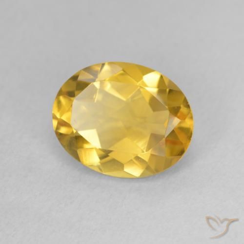 Citrino Dourado médio Natural 2.44ct, oval, VVS-VS